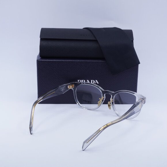 Prada PRB06VD 12R1O1 Cat Eye Eyeglasses 50mm - Transparent Grey - Picture 4 of 10